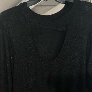 Sz XL Maurices Shimmer long sleeve blouse - NWOT